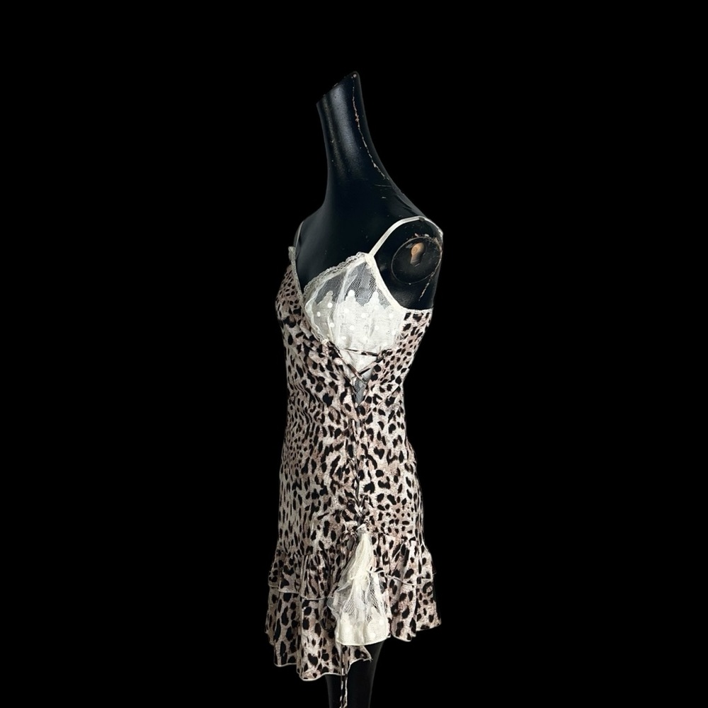 NWT E&I The Label Leopard Print Spaghetti Strap Dress - Picture 9 of 15